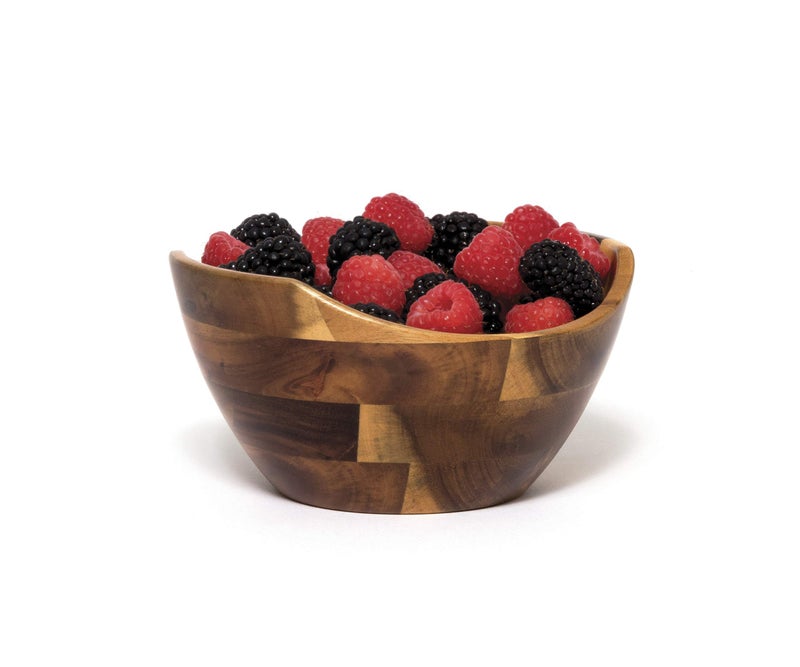 Lipper International 1273 Acacia Wavy Rim Bowl for Serving Popcorn, Fruits, or Salads, Small, 6", Single Bowl - Image 5